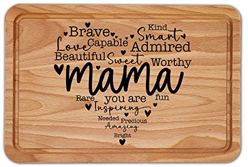 Mama Chopping Board Mothers Day Gift from Son Daughter Mom Kitchen Accessories Cheese Board