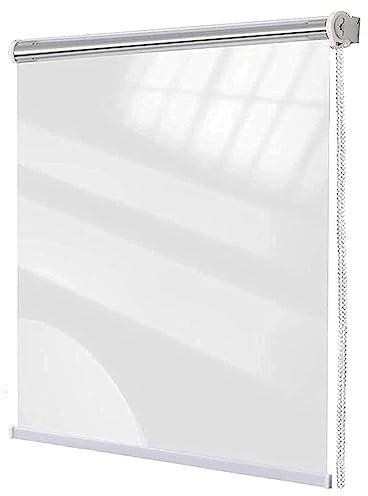 X1NGFU PVC Wasserdichter Rollos Transparent Rollo,Klare Reißfeste Wetterfeste Durchsichtige Rollos,Outdoor Seitenzug-Rollo,für Fenster Und Tür,Zuhause Und Büro,Breite X Höhe (140x130cm)
