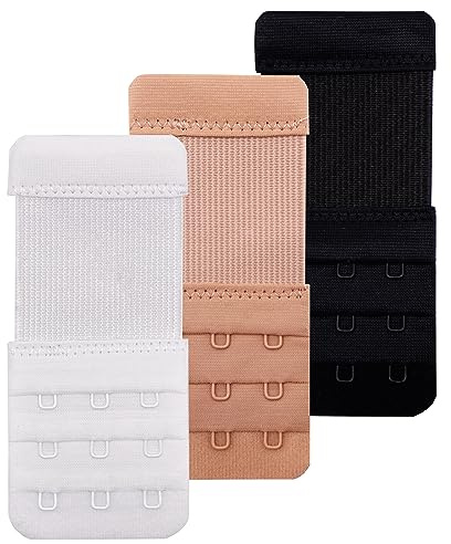 Tamlien Bra Extender 2/3/4 Hook Stretchy Comfortable Bra Strap Extension