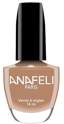 Vernis à Ongles ANAFELI - Caramel n° 100 - Pinceau large pour une application facile