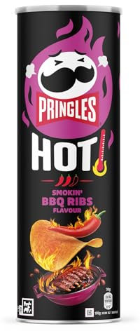 Pringles Hot Smokin BBQ Ribs Flavour 160g