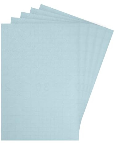 sourcing map Tableros para casa de muñecas de 12 x 8 pulgadas, papel tapiz y piso de seda azul cielo para casa de muñecas, accesorios de mesa de arena, 5 piezas