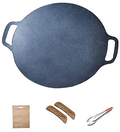 Plaque De Barbecue CoréEnne 30cm PoêLe Ronde AntiadhéSive Plaque De Cuisson Pour Barbecue PoêLe D'ExtéRieur Pour La Maison