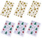 JEYORZY Pegatinas Navideñas con Purpurina - Ideal para Decoración, Scrapbooking, Envolturas, Árbol y Botas de Navidad, Manualidades y más, Set de 6 Fotos