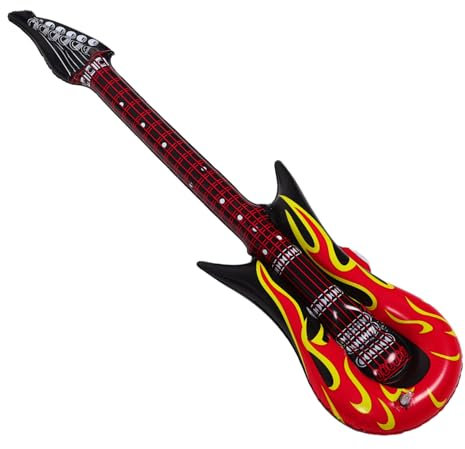 Alasum 2stücke Aufblasbare Mädchen-Gitarre Rock Party Requisiten Für Halloween-kostüme Geburtstagsfeiern Und Musikalische Events Sicheres Material Leicht Und Tragbar