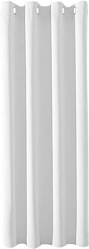 MRTREES 1 Pezzo Tende Oscuranti per Interni Isolanti Termiche con Occhielli Moderne Coprenti per Camera da Letto Soggiorno Elegante, Grigio Perla
