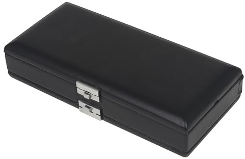Doppelschichtiges Fagott-Blatt-Etui, Kapazität 20 Blätter, mit belüftetem Design, Lederkonstruktion, sicherer Verschluss für Blätter