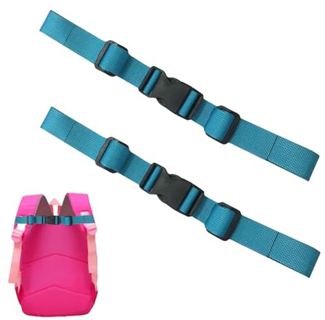 2 Stk Brustgurt Rucksack,Verstellbarer Brustgurt Rucksack Kinder,Rucksackriemen Nylon mit Schnellverschluss,Rucksack Brustgurt Nachrüsten,Rutschfester Gurtband für Schultasche,Joggen,Wandern,Außerhalb