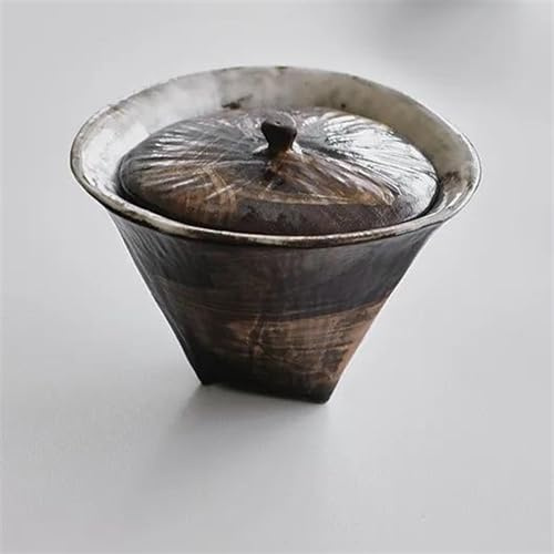 Service Service À Thé Chinois Accessoires 100ml Style Japonais Poterie Brute Faite La Main Zen Soupière Poudre Yin Théière Couvercle Bol Services A Thé Portables