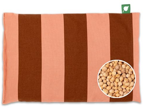 HERBALIND Kirschkernkissen 30x20 cm STRIP - 600gr Kirschkern Wärmekissen – Natürliche Wärmekompresse Mikrowelle & Backofen – Handmade in Germany