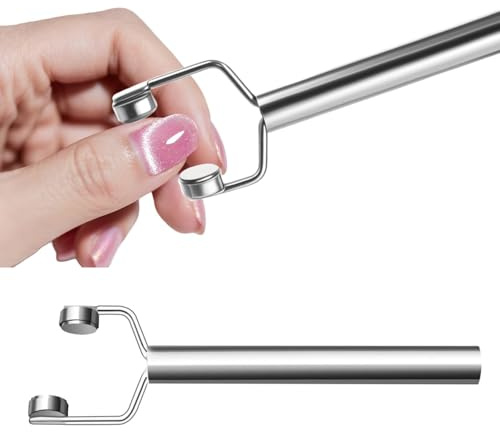 3-i-1 kattöga nagelmagnet, multifunktionellt gel-nagellack magnet designverktyg, Y-format dubbelt huvud magnetisk, kraftfull kraftmagnet för salong studio hem manikyr, 3D-nagelkonsttillbehör
