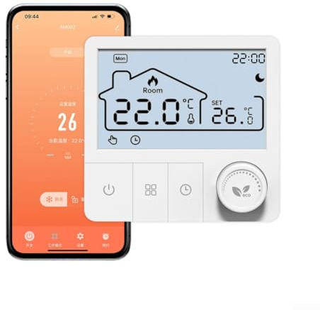 Termostato inteligente WiFi para caldera de gas, termostato inteligente para Tuya, termostato de habitación, regulador de temperatura, termostatos de pared programables (sin WiFi)