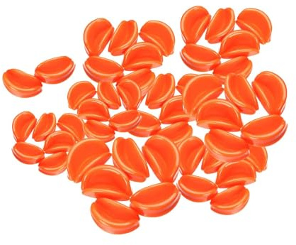50 marionetas de pico de pato para manualidades de peluche para pato de goma, 18 mm, 25 mm, 42 mm, 54 mm, color naranja