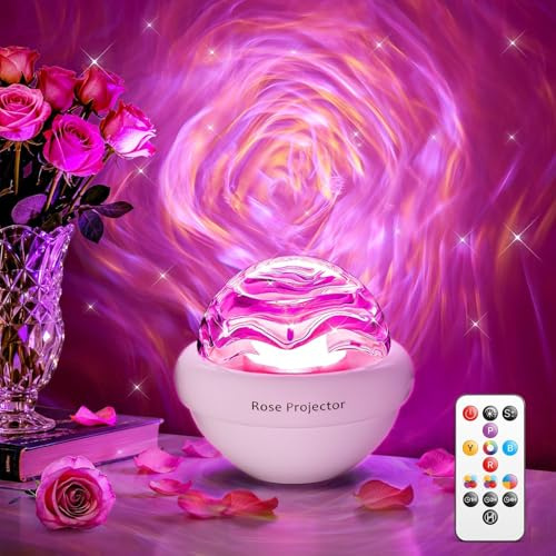 Geschenk Mädchen 10Jahre 15Farben,Rose Sunset Lampe Sternenhimmel Projektor