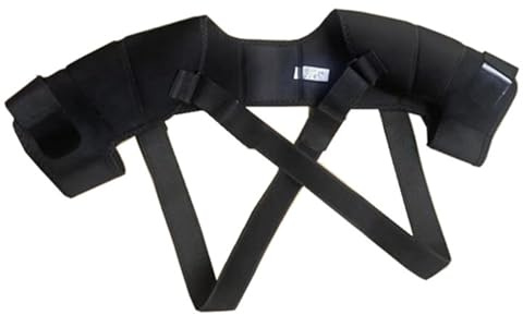 Snorvixre Protector de espalda con diseño de ventilación con correas ajustables para un soporte de hombro transpirable a largo plazo
