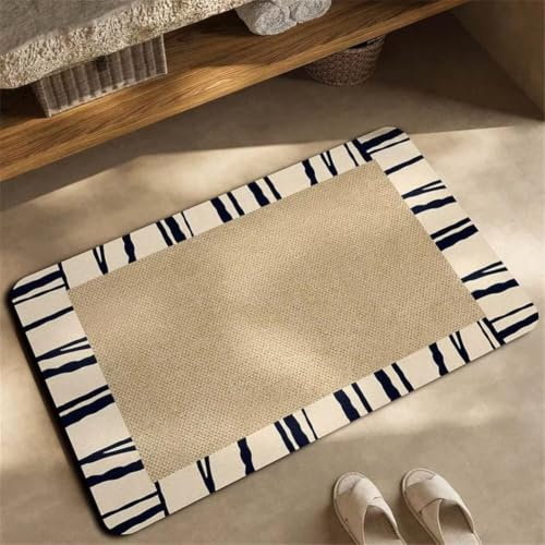 Alfombra de Baño Antideslizante, 120x170cm Alfombrilla Diatomita Baño Súper Absorbente, Alfombrilla Ducha Lavable Stone Bath Mat, Alfombra Piedras para Ducha, Cocina, Bañera y Baños, WC Taupe 6-1153