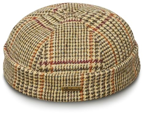 Sterkowski Docker Beanie Cap | Harris Tweed Dockermütze für Herren und Damen | Warm Bequemer Seemannsmütze