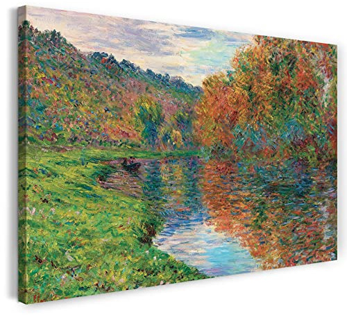 Leinwand (120x80cm): Claude Monet - Der Arm von Jeufosse, Herbst