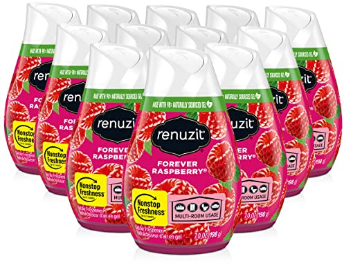 Renuzit Gel Air Freshener, Forever Raspberry, 12 Count