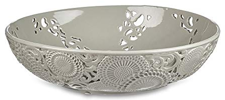 COPPA CENTROTAVOLA IN PORCELLANA GRIGIA KYOTO DIAM.35 H.9 D17678