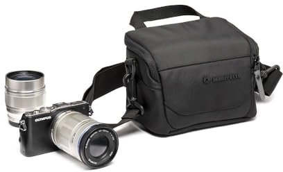 Manfrotto Advanced Borsa a Spalla XS III Borsa Reflex e Mirrorless con Obiettivo, Borsa Fotografica, Custodia Macchina Fotografica con Attacco per Treppiede e Copertura Antipioggia