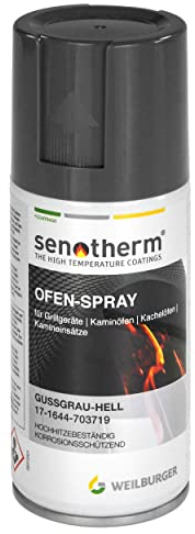 raik 703719 Ofen-Spray Spraydose 150 ml Senotherm Gussgrau-Hell