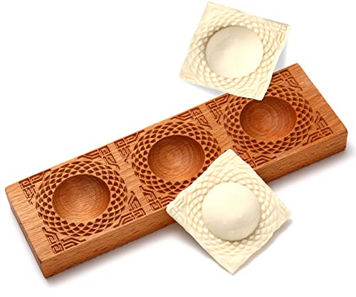 Yaoxianwu Ravioli-Form – Handgefertigte Ravioli-Form Tablette, Nudeln, Holz, Gnocchi-Brett, Garganelli Gnocchi, Küche, Geschenkideen, Zopfmuster