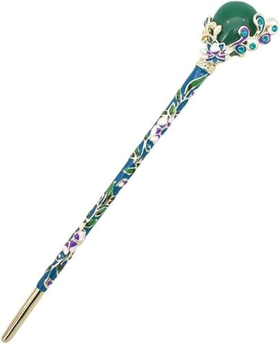 ZLINXI Pinces de Coiffeur, Accessoires de Cheveux Barrette, Femmes Vintage épingle à Cheveux Chinois Traditionnel bâton de Cheveux Baguettes de Cheveux [H]