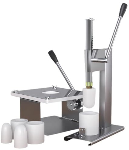 QUTBAG Baozi Maker Commercial, Machine de Fabrication de Petits Pains Farcis à la Vapeur en Acier Inoxydable avec 3 Moules, Machine à Petits Pains Semi-Automatique 400-500 PCS/H