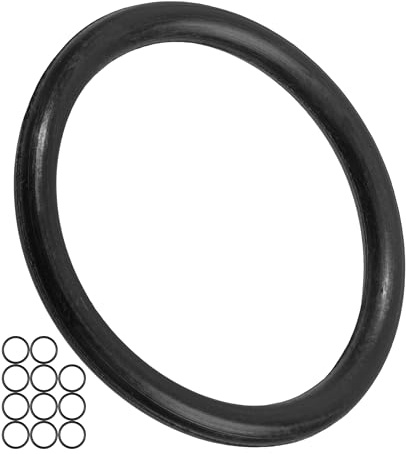 Dichtungsringe Set, 12 Stück, AD Ø 32 mm, ID Ø 28 mm, Dicke 2 mm, in Schwarz, aus Nitril Kautschuk, Gummiringe für Reparatur von Sanitär, Maschinen, Motoren, Dichtungsset Gummi O-Ring, Flachdichtung