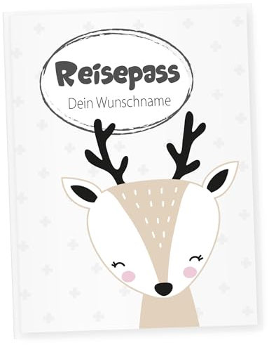 Little Fairy Tales Reisepasshülle für Kinder personalisierbar | Kinderreisepasshülle mit Personalisierung/Namen | Schutzhülle personalisierbar mit REH
