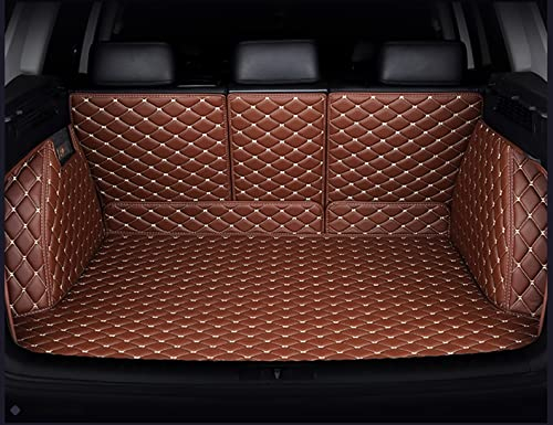 DZSJHGFDD Auto Kofferraummatte Vollständige Abdeckung Für Kofferraummatten Für Hyundai I30 2009 Auto-Cargo-Liner Autozubehör Auto-Styling Innenteppich Anti Rutsch Matte Gummi(Braun)