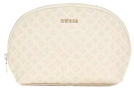 GUESS Utensilientasche Dome Cosmetic Pouch Ivory creme