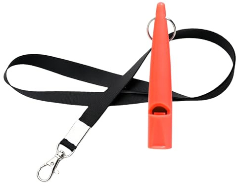 Hundepfeife Nr. 211.5 mit Pfeifenriemen, ideal für Hundetraining, lebensmittelechtes ABS-Material, standardisierte Frequenz für Rückruf, laut und weitreichend, lange Trainingspfeife für die meisten