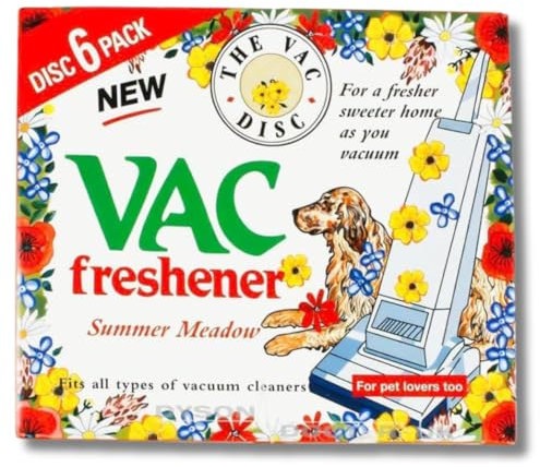 UTIZ Vac Vacuum Cleaner Freshener Summer Meadow Pack of 1 Hoover Disc Air Freshener for Pets fits All Vacuum Cleaners (6 Disc)