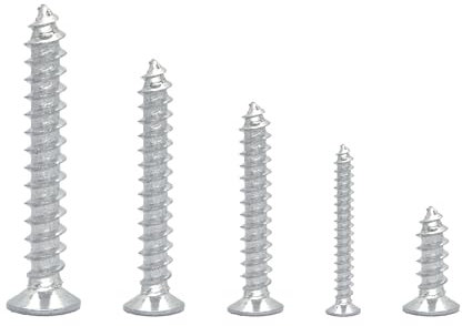 30/50 Stück Flachkopf-Holzschrauben, Kreuzschlitzschrauben, M3,5, M4, M5, Rundkopf-Kontermutter, Holzgewinde, Nagelschrauben-Sets, selbstsichernde Mutter, Holz(50pcs M4x30)