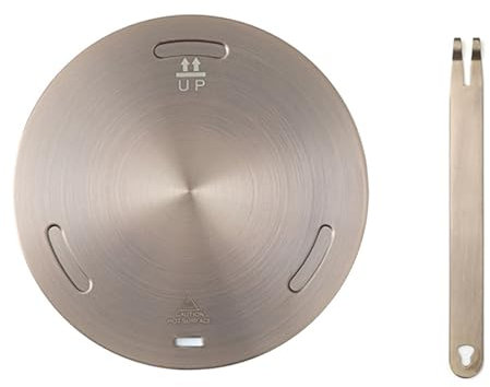 Placa difusora de calor de 28 cm, placa convertidora de placa de inducción de acero inoxidable, placa de cocción a fuego lento para placa de cocina eléctrica de gas, vidrio, anillo convertidor de