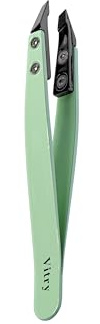 Vitry Pince à épiler couleur mors biais céramique vert pale
