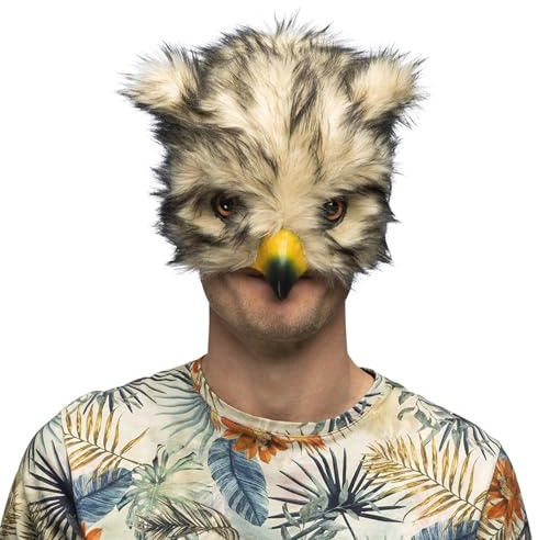 Boland - Masque animalier en peluche pour adultes, demi-masque réaliste pour le carnaval, une fête à thème ou un événement cosplay animalier