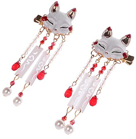 LIFKOME Horquilla De Borlas Colgantes Pinza Cabello De Niña Pasador Borlas Para Fotos De Año Para Cosplay y Celebraciones