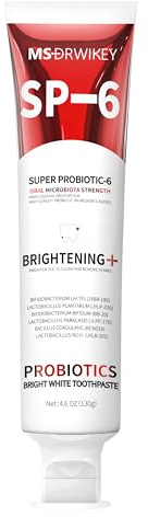 Pâte Dentifrice SP-6 Blanchissante – Blanchiment Dentaire Efficace avec 6 Probiotiques pour une Sourire Radieuse – Pour un Soins Dentaires Complet - 130g