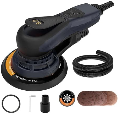 AYJYZHIAG 6 5.0mm/2.5mm Multi-function Automotive Brushless Random Electric Orbital Sander Variable Speed Car Sanding Machine