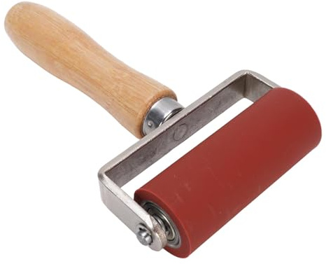 ciciglow Rullo per Cuciture in Silicone, Rullo per Saldatura a Pressione Manuale Resistente Alle Alte Temperature 260℃ per Membrana in Telone in PVC, Diametro 32 Mm, Larghezza 80 Mm