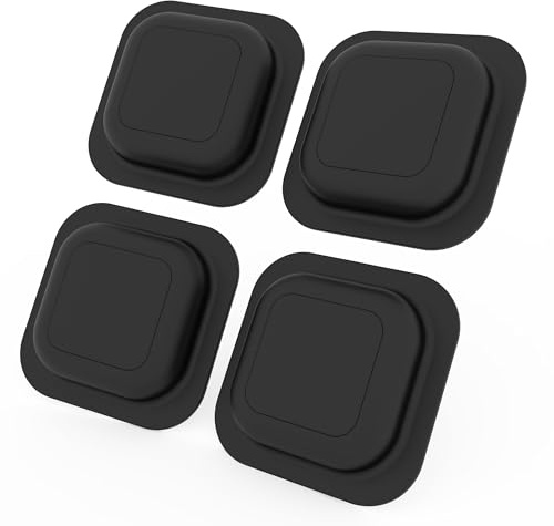 Adhesive Mount for Tile Life360 Mate (2024) 2022 Tracker with Sticker, 4-Pack Hidden Full Protective Anti-Lost Silicone Cover, Waterproof Tile Mate Case Holder for Luggage,TV Remotes,Car,Camera Bag
