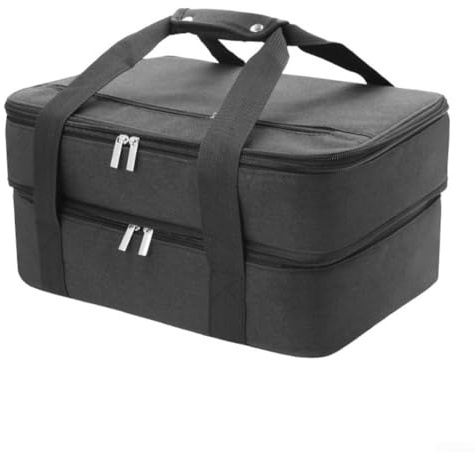 Autilyshop Insulated Casserole Carrier Oxford Cloth with Double 8mm PE Foam and Aluminum Foil Lining for Hot or Cold Transport Spacious Fits Baking Dishes 9 x 13 to