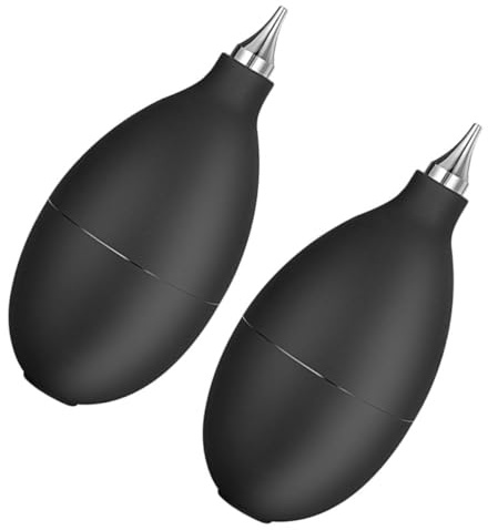 AKOOSY Soplador de Aire Diseño Especial de Goma para Limpieza de Lentes y Pantallas 2piezas para Eliminar Polvo Eficazmente en Cámaras y Smartphones