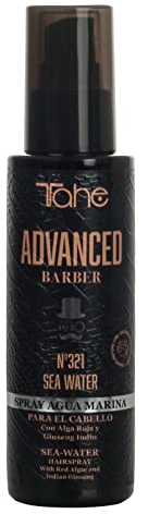 Tahe Advanced Barber Spray Capilar de Agua Marina Nº321 Sea Water para un aspecto libre y flexible, 125 ml