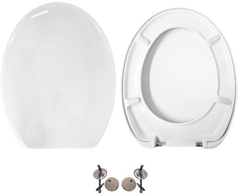 Copriwater compatibile con SELNOVA POZZI GINORI fissaggio dall'alto termoindurente avvolgente bianco by HYDRO HOME