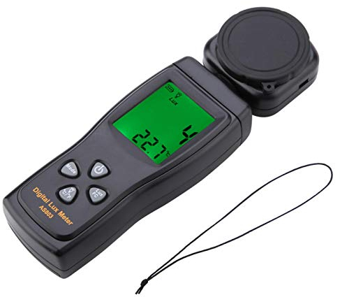 180 Grad digitaler Luxmeter, digitaler Luxmeter, extrem großer Bereich für Pflanzen LED-Leuchten Innen- und Außenlichtprüfgerät