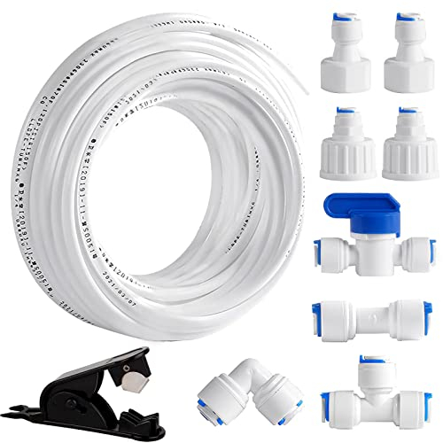 Vegena Side by Side Kit de raccordement universel pour réfrigérateur 1/4 20 m